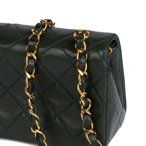 chanel forest green bag